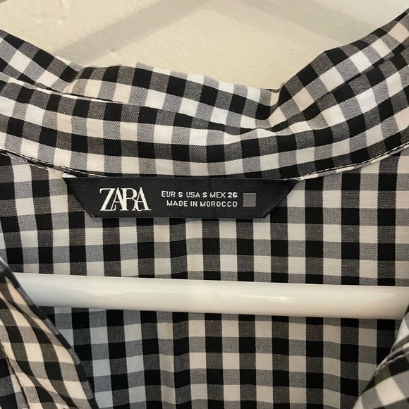 Black and white checkered Zara dress - size small - Picture 3 of 4